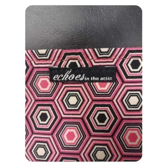 Echoes In  The Attic Pink Geometric Crossbody Purse - Picture 4 of 7